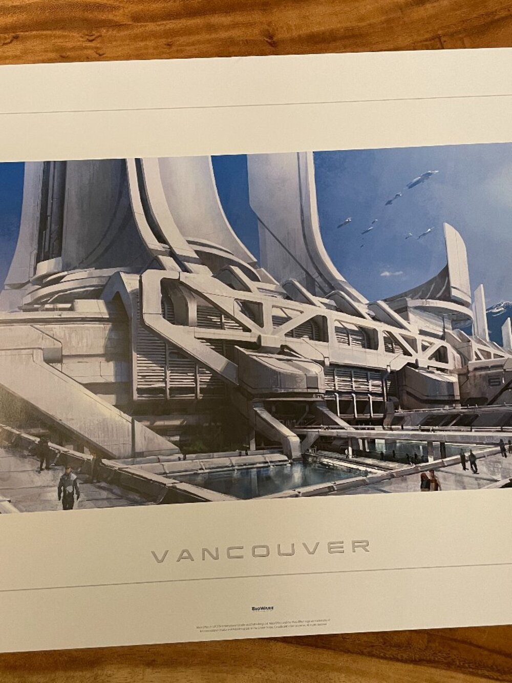 BioWare Mass Effect 3 Vancouver Signed Limited Edition Lithograph Concept Art